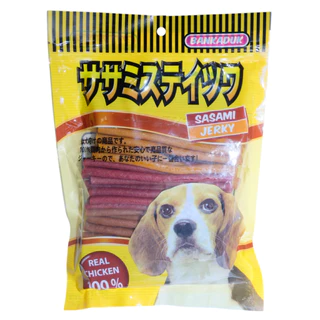 Sasami Jerky ขนมสุนัขซาซามิ เจอร์กี้ มีทั้งหมด 4รสชาติ ขนาดถุงละ 500กรัม