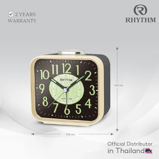 นาฬิกาตั้งโต๊ะ นาฬิกาปลุก RHYTHM นาฬิกาตั้งโต๊ะ ฐานกว้าง 9.3 ซม.-CRA629NR