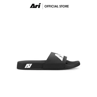 ARI SLIDE SANDALS - BLACK/WHITE (AFW0002-01) รองเท้าแตะ อาริ SLIDE SANDALS สีดำขาว