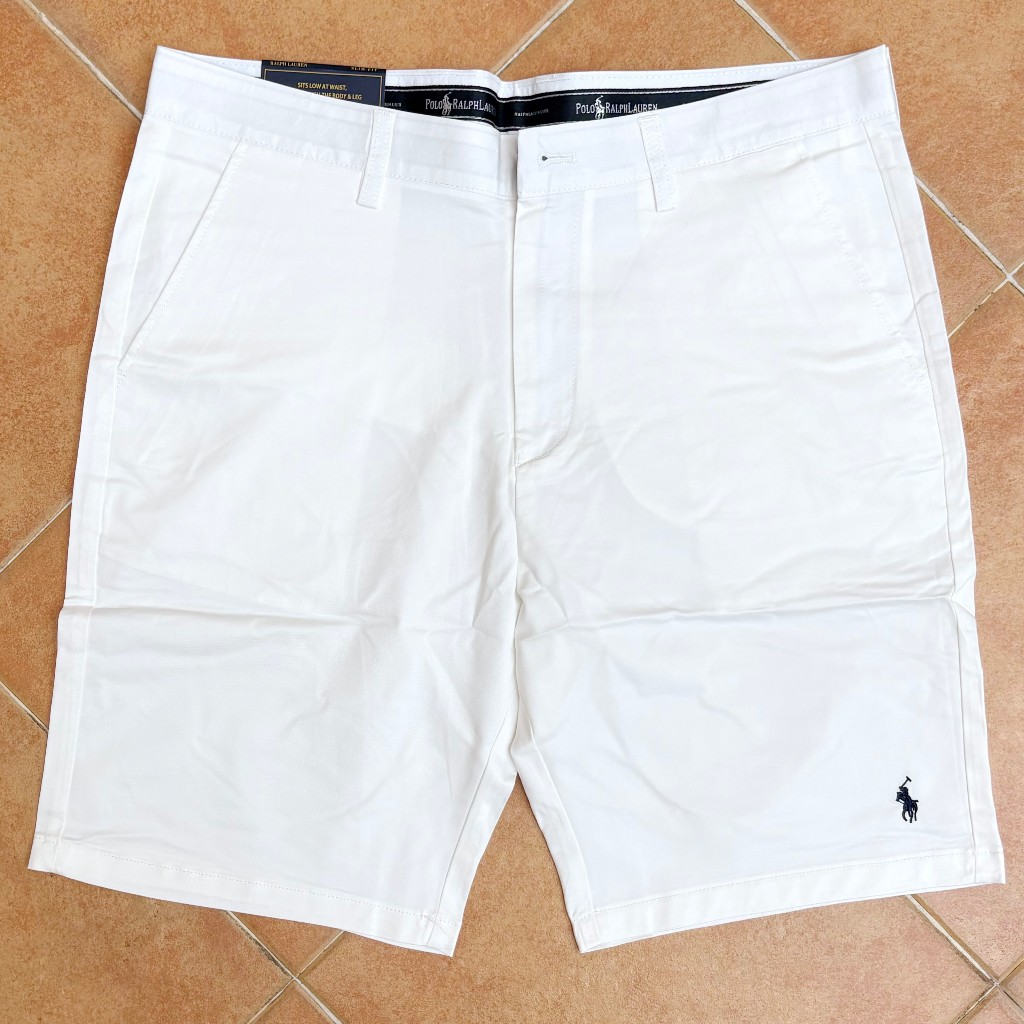 กางเกงขาสั้นปักม้าเล็กผ้า Chino POLO Tailor Made ผ้าใส่สบายมาก premium quality มีถึงเอว 40" ซิปทนทาน YKK