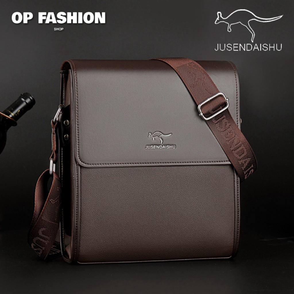 JUSENDAISHU กระเป๋าสะพายข้างผู้ชาย ของแท้100% Men's Bag ถูกสุด ส่งไวในไทย
