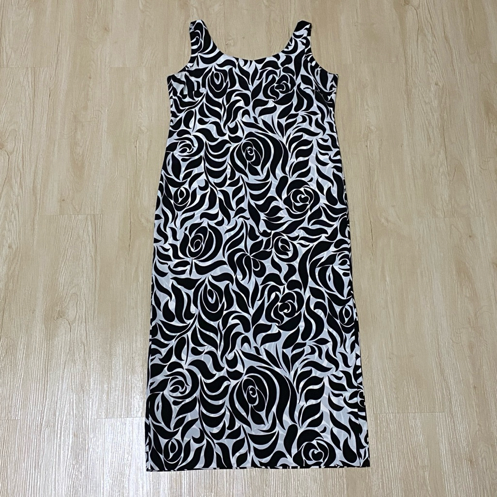 🧸L397 เดรสยาวผ้าพริ้ว อก34“ เอว36”