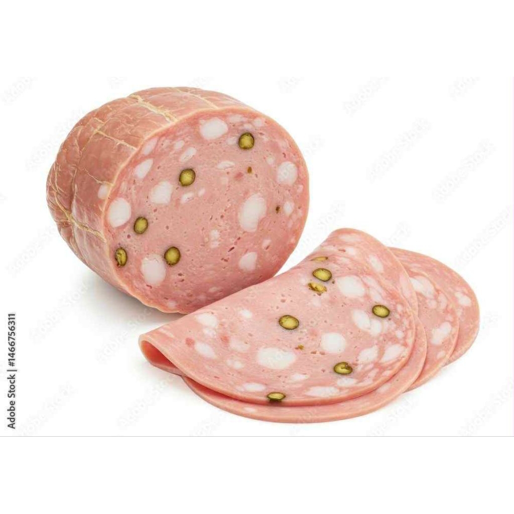 ไส้กรอกอิตาลี 200กรัม. Premium Quality sliced Mortadella 200g
