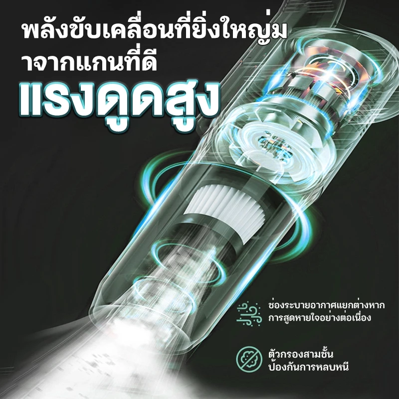 KONIG เครื่องดูดฝุ่นไร้สาย แรงดูดสูง thumbnail 5