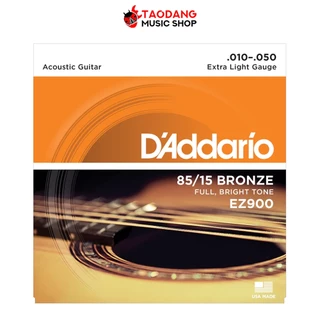 D'Addario EZ900 ขนาด 10-50 สายกีต้าร์โปร่ง D'Addario EZ900 85/15 Bronze Acoustic String - เต่าแดง