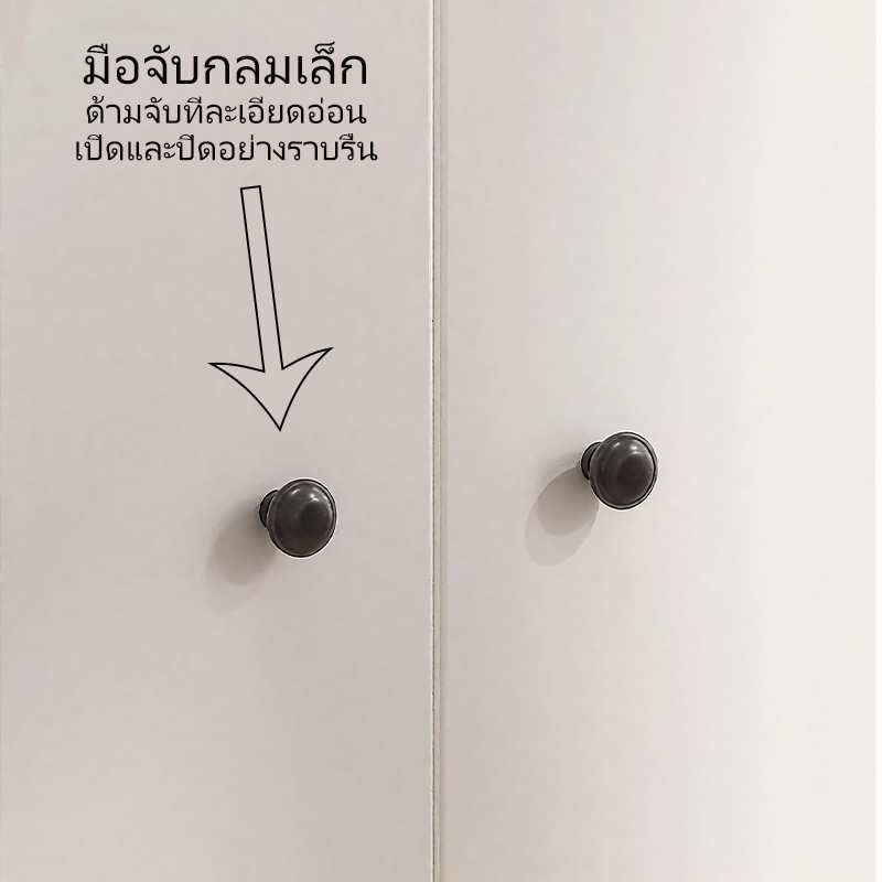 【Kreey】🔥ตู้เก็บไม้ ตู้เก็บของห้องนอน กับช่องอิสระ พื้นที่เก็บข้อมูลขนาดใหญ่ การออกแบบที่เรียบง่าย 40x34x56 CM. - รูปที่ 4