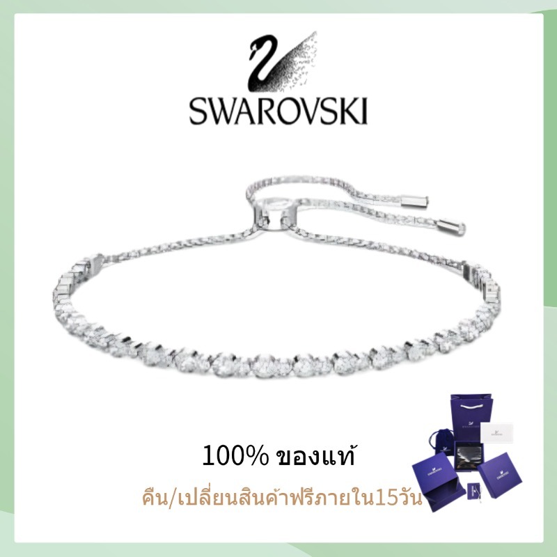 🎁พร้อมส่ง&แท้🥇 Swarovsk Matrix Tennis Bracelet สร้อยข้อมือ คริสตัล มินิมอล เทนนิส พร้อมกล่องของขวัญ