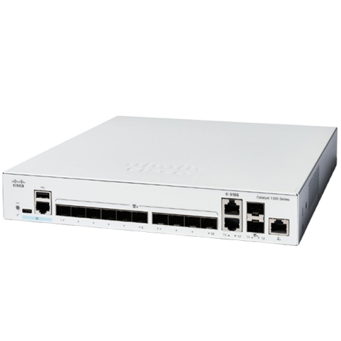 C1300-12XS	Catalyst 1300 12-port SFP+, 2x10GE Shared