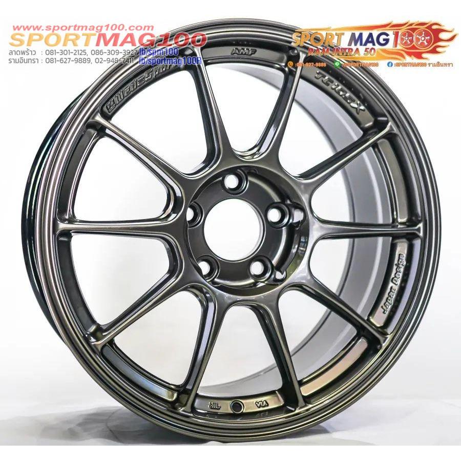 ล้อแม็กใหม่เบา Flowforming AOW TC105X 5รู100 ET35 สีไททัน 8-17นิ้ว (ราคา4วง)