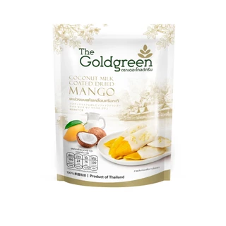 [ซองเดี่ยว] The Goldgreen - มะม่วงเคลือบครีมกะทิ MANGO COATED COCONUT MILK 100 กรัม