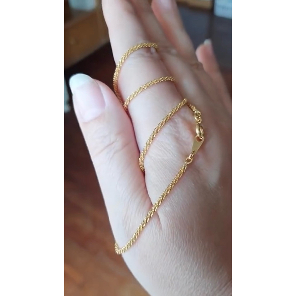 💥🗨ลายมาใหม่สร้อยคอลายอิตาลีเหมือนทองแท้💯💯💯เราชุบทองคำ18kแท้ๆ