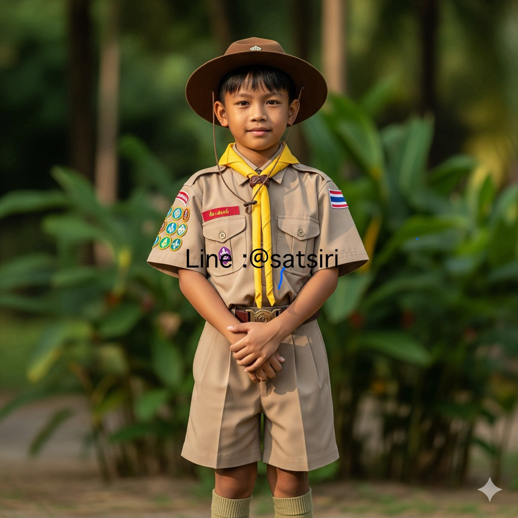 เสื้อลูกเสือเศรษฐ์สิริ ผ้าหนาคุณภาพดี รีดง่าย (มีบิลเบิก) ใส่สบาย ถูกชัวร์