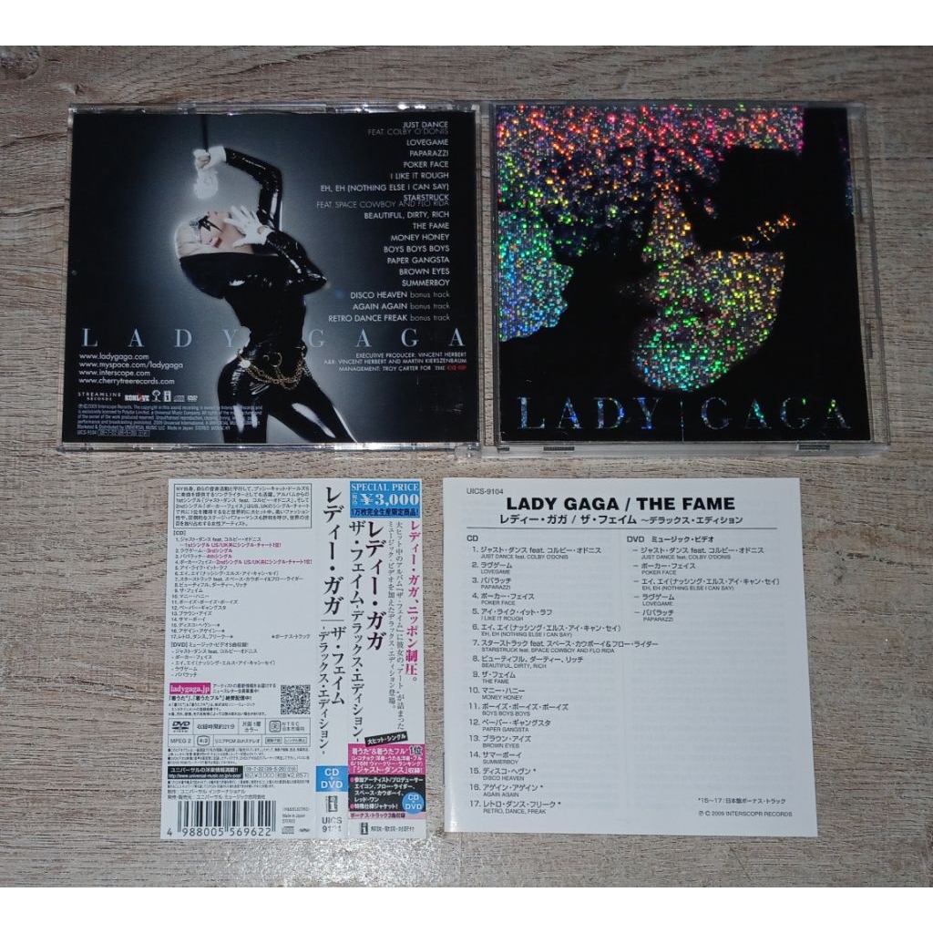 Lady Gaga ซีดี ดีวีดี CD + DVD Album The Fame Limited Edition Japan Special Edition