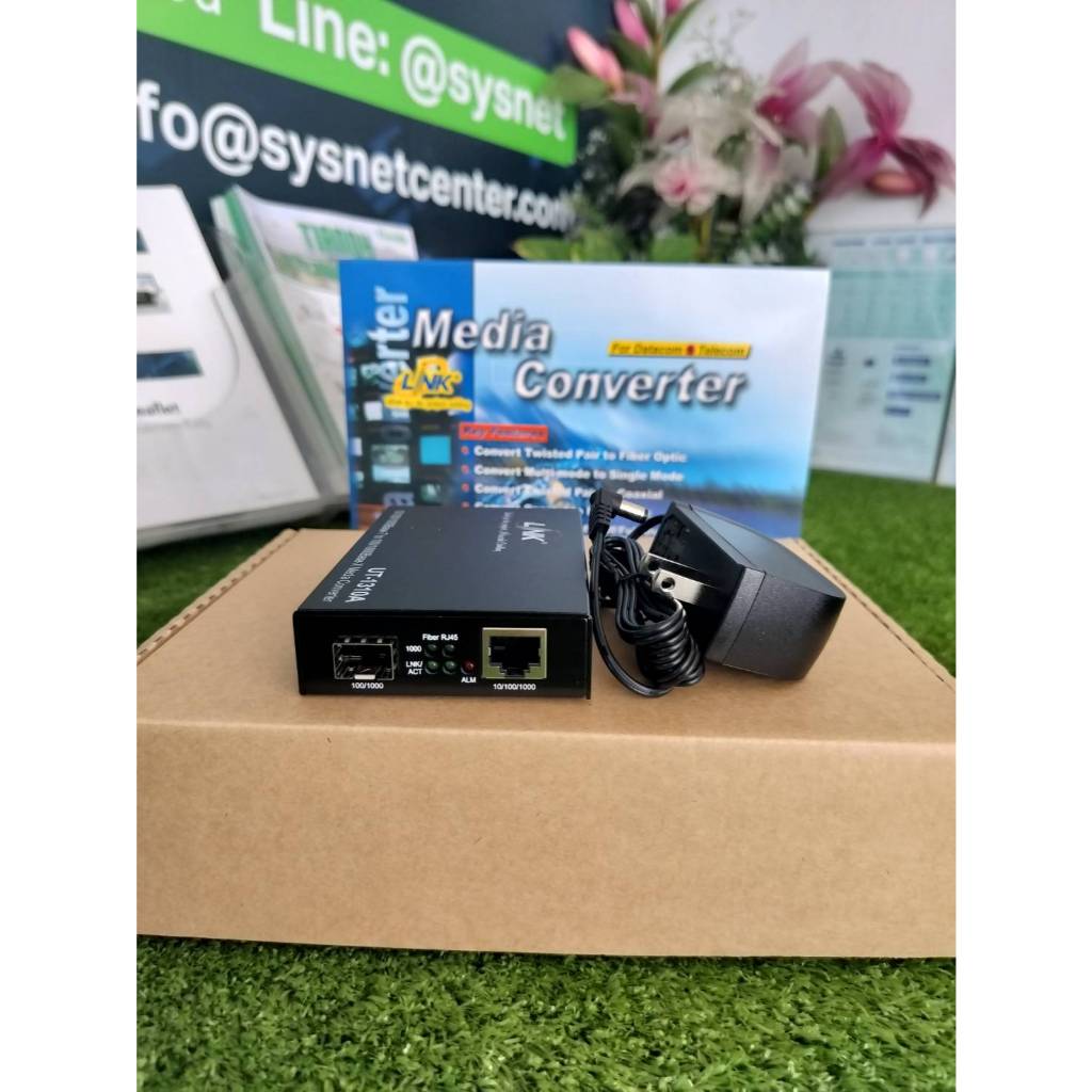 LINK UT-1310A GIGABIT ENHANCE CONVERTER, SFP Slot ไม่รวม SFP
