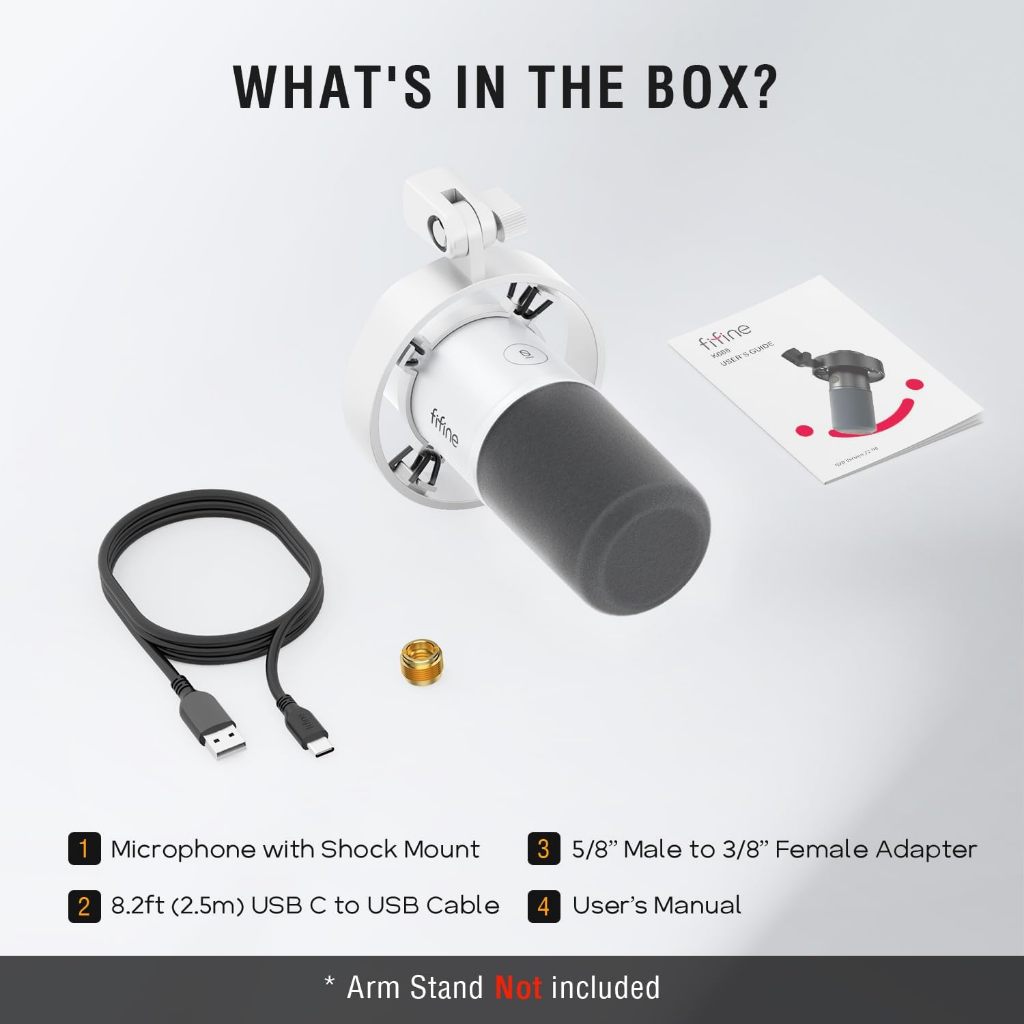 [กรุงเทพฯส่งด่วน] FIFINE K688 ไมค์ Dynamic USB/XLR เสียงแน่น คมชัด สำหรับสตรีม พอดแคสต์ เกมเมอร์ - รูปที่ 5