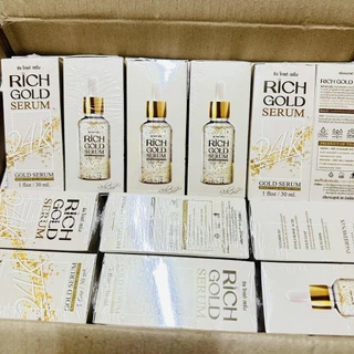 6 ขวด เซรั่ม ริช โกลด์ สิว ฝ้า กระ Rich gold serum b3 collagen acne freckle melasma 30ml