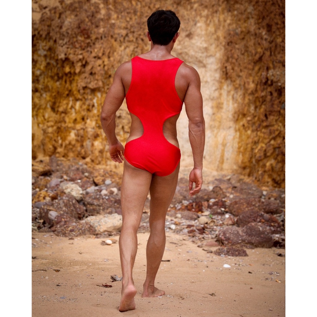 SW412 men's bodysuit awesomeswimwear ชุดว่ายน้ำบอดี้สูทชาย Awesome sport — صورة 3