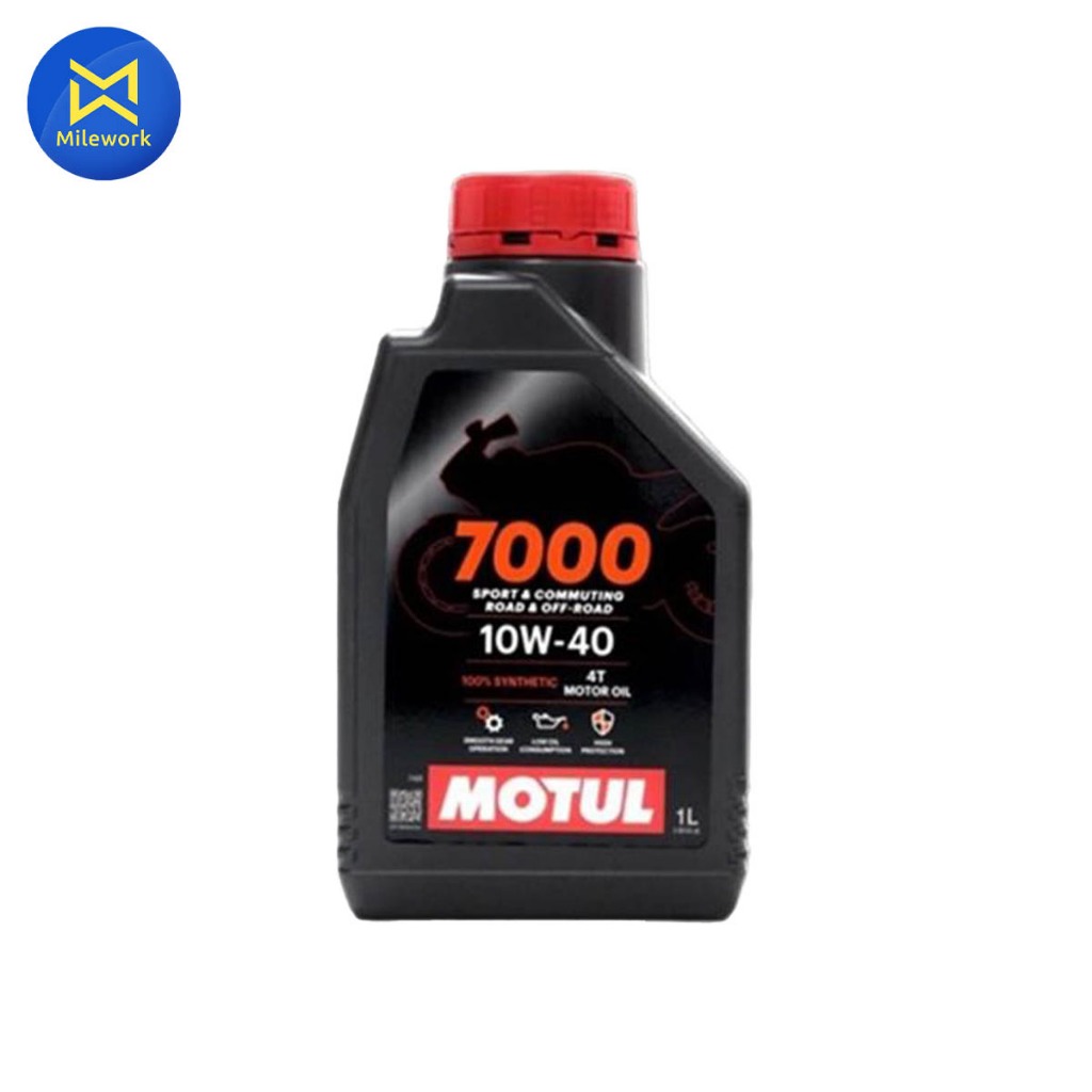 น้ำมันเครื่องมอเตอร์ไซค์ MOTUL-7000 มีให้เลือก 2 เบอร์ 10W40 ,10W50 ขนาด1L