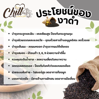 งาดำ (Raw Black Sesam ) ชนิดยังไม่คั่ว 🍃100g. / 250g. / 500g.🍃