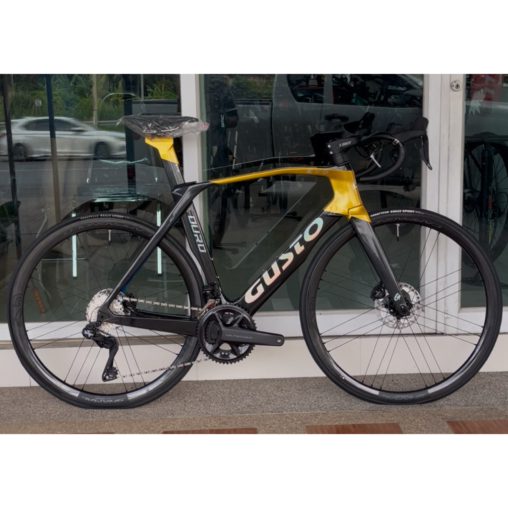 เสือหมอบGUSTO DURO EVO ULTEGA DI2 ไฟฟ้ารุ่ยล่าสุด ล้อคาร์บอน Shamal