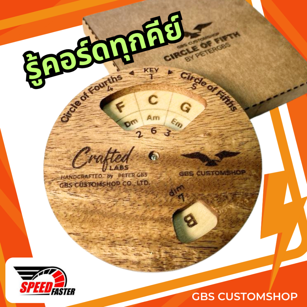 แผ่นวงล้อ Circle of Fifths | เข้าใจคีย์ง่าย ใช้เรียน–แต่งเพลง | GBS Customshop