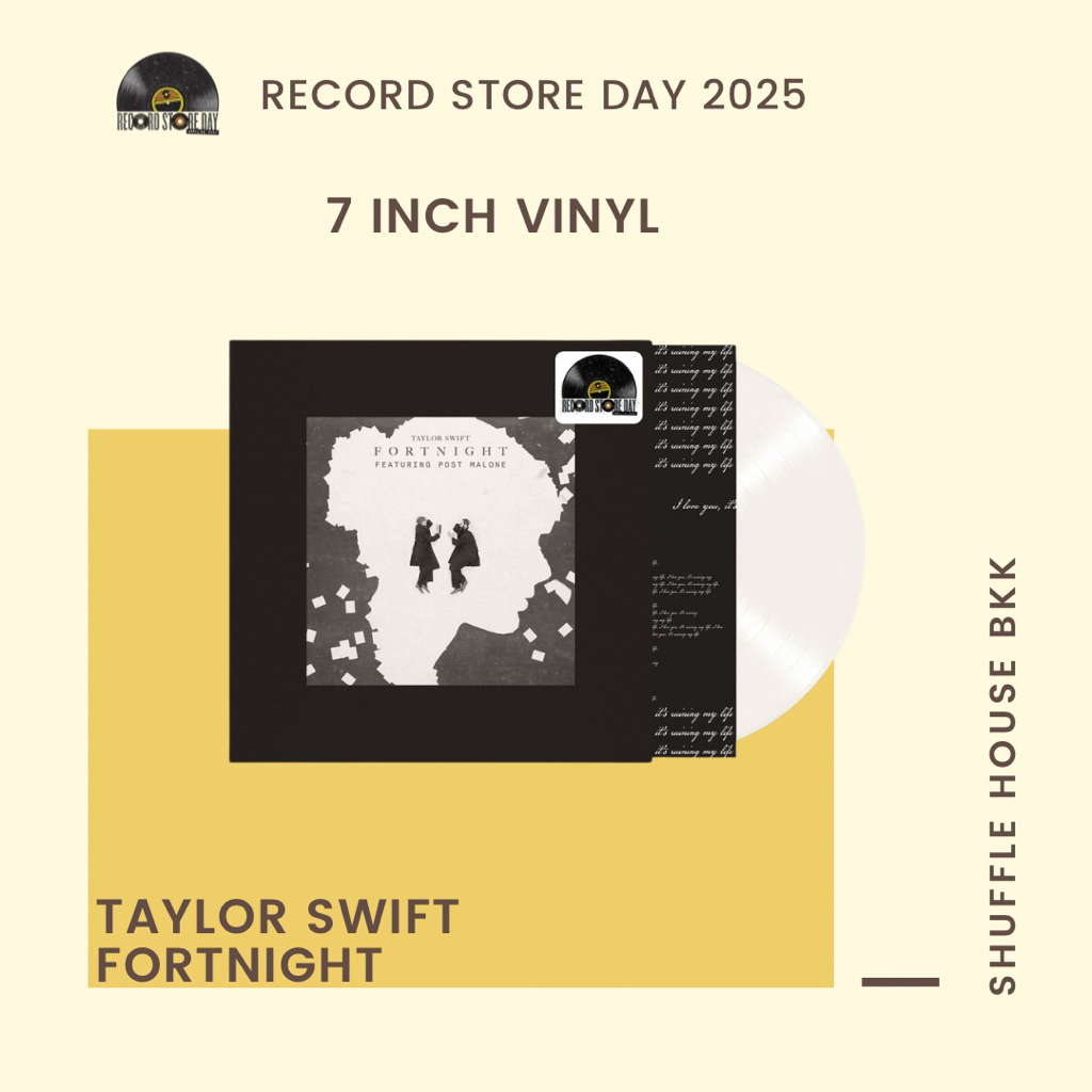 (พร้อมส่ง_ส่งฟรี) Taylor swift RSD vinyl - Fortnight 7 Inch