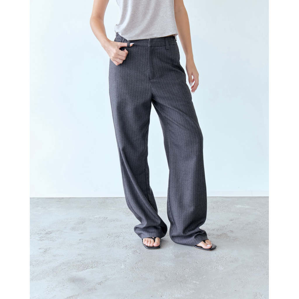 พร้อมส่ง Litaf Perfect Trouser กางเกงขายาง ผ้า wool นำเข้า ผ้านุ่ม ทรงสวย (รับตัดขากางเกงฟรี)