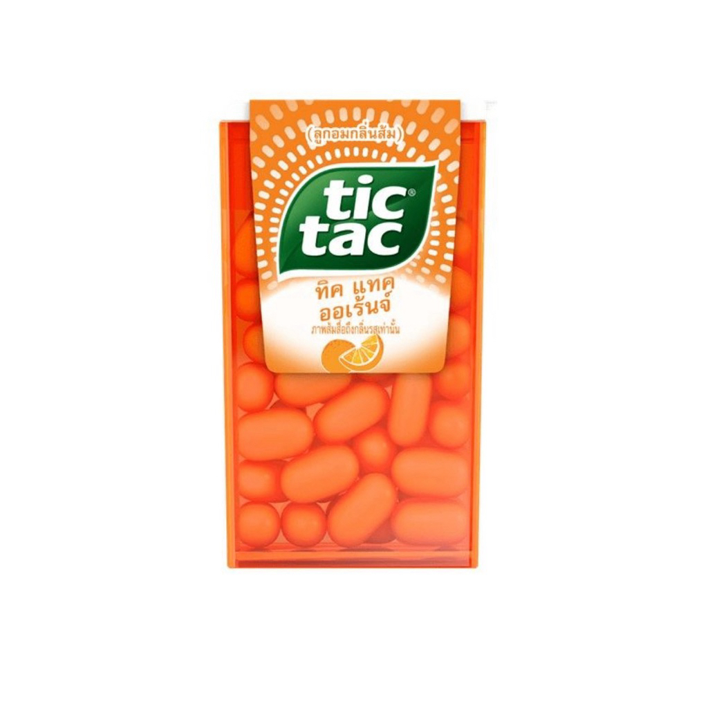 ทิคแทค ลูกอมกลิ่นมินต์/ส้ม/ไอซี่คูลมินต์ 14.5 กรัม TICTAC MINT/ORANGE/ICY COOL MINT candy