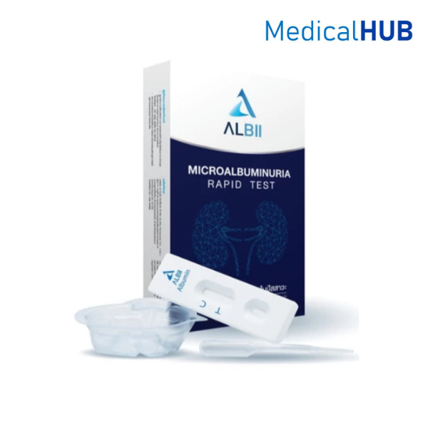 ALBII Microalbumin Rapid Test Home Use ชุดทดสอบ ไมโครอัลบูมิน ใน ปัสสาวะ 1 ชุด 22215