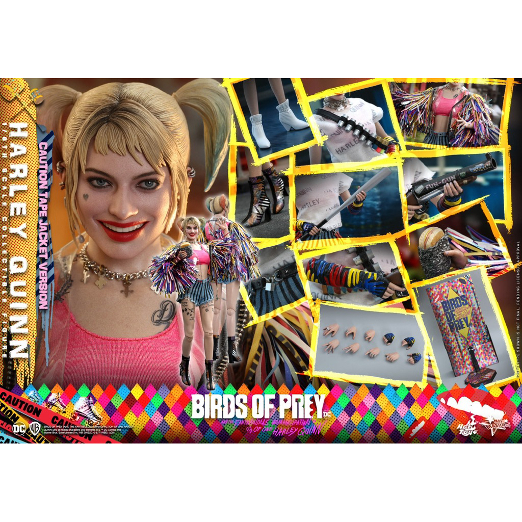 Hot Toys MMS566 Birds of Prey 1/6 Harley Quinn (Caution Tape Jacket Version)