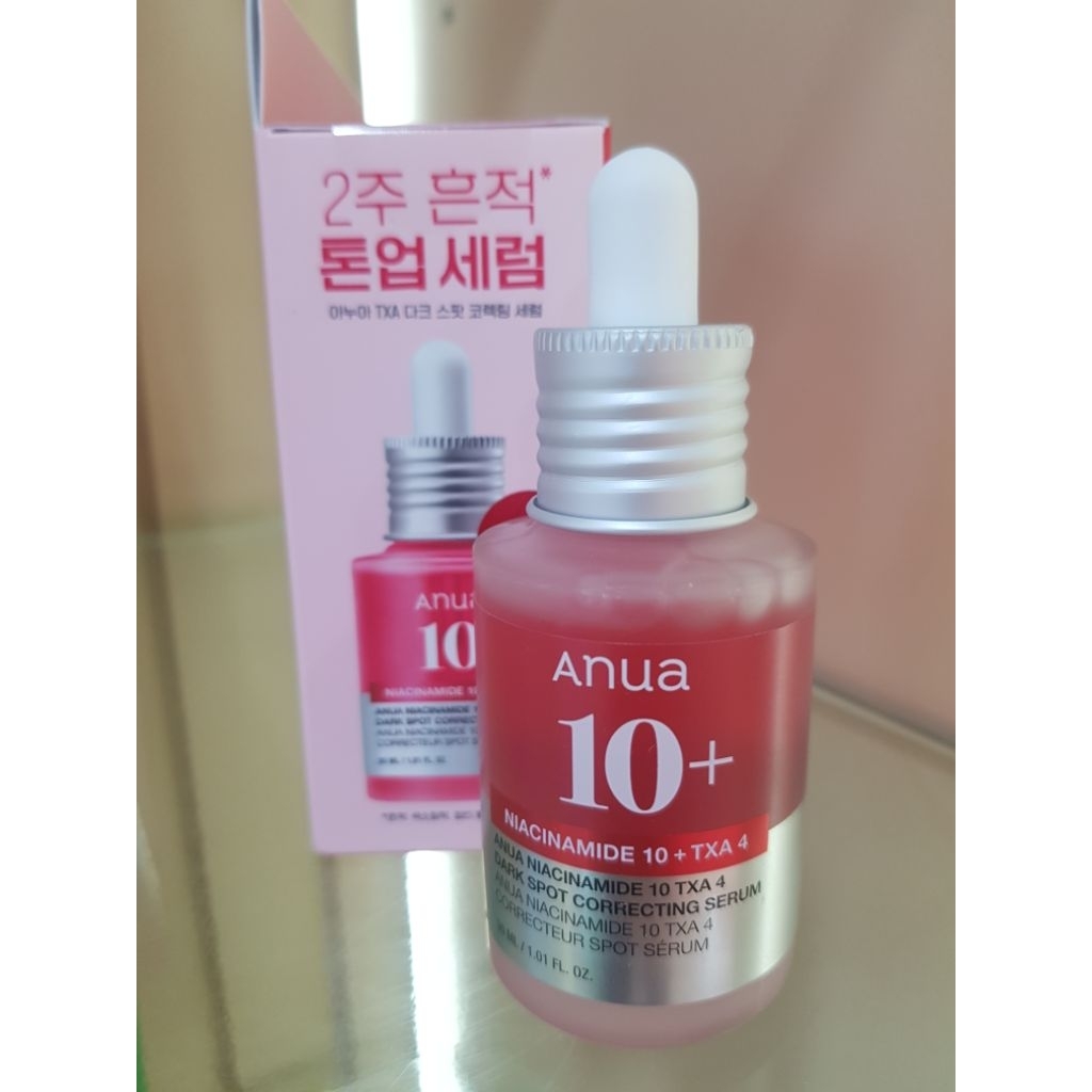 Anua 10+ Niacinamide 10 TXA 4 : เซรั่มแดงบำรุงผิวหน้า ขนาด 30 g. *(ไม่มีกล่อง)*