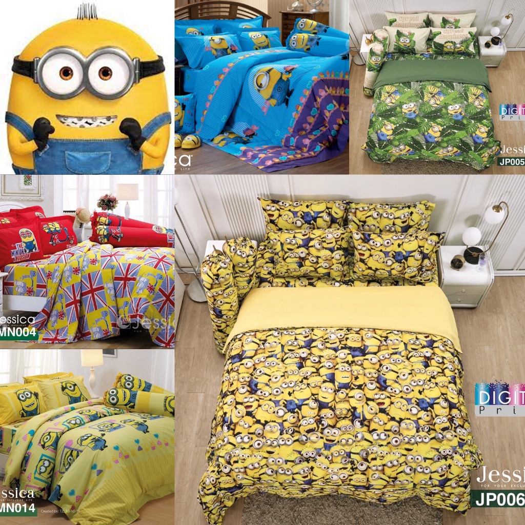 ชุดผ้าปูที่นอน ลายมินเนี่ยน Minion/Jessica 2025/2