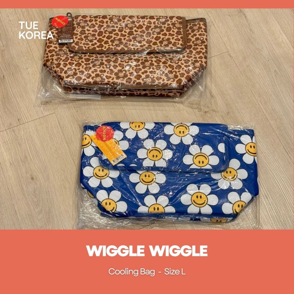 Wiggle Wiggle Cooler Bag (L) 🌻 - Smile We Love ,Safari กระเป๋าเก็บความเย็น
