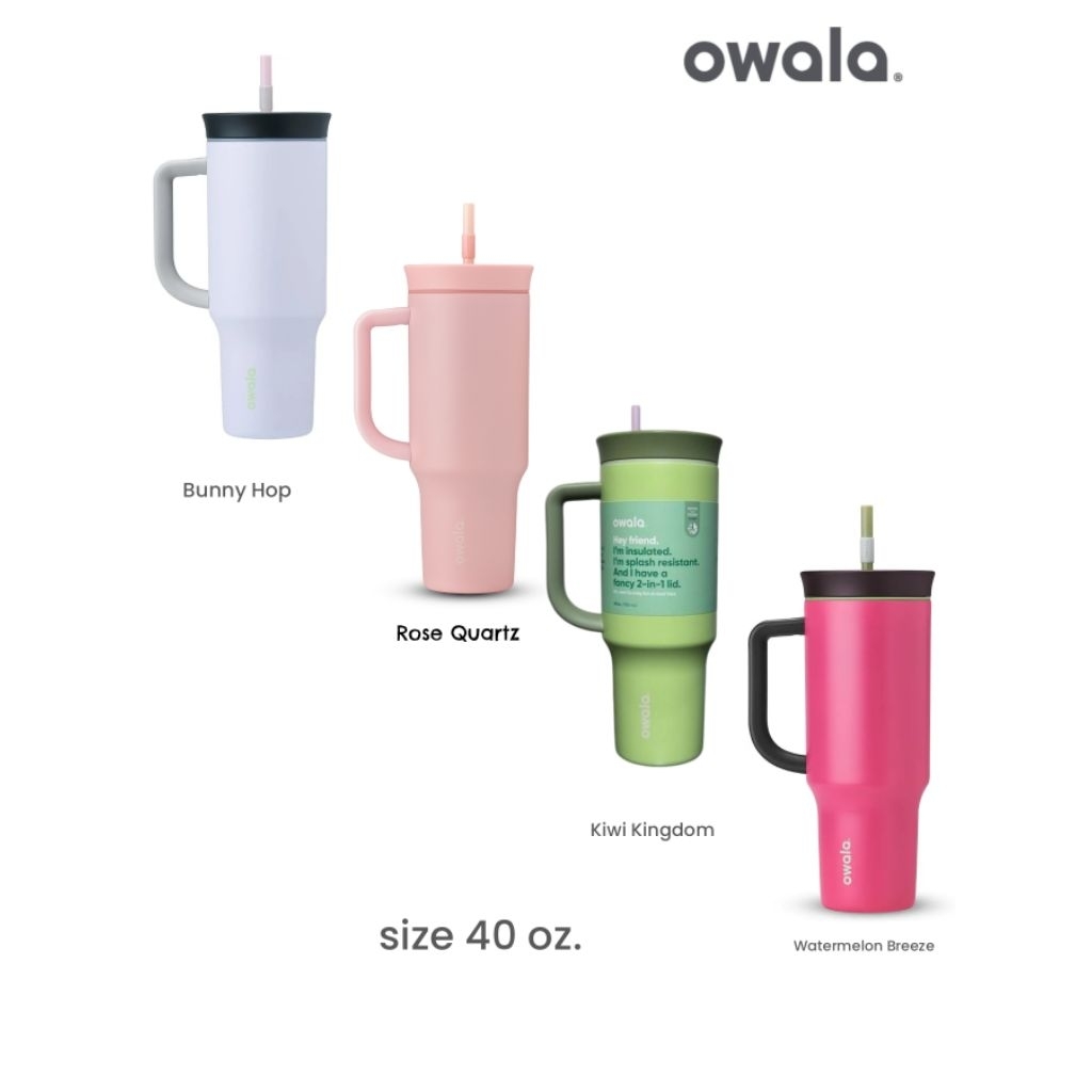 #พร้อมส่ง สีใหม่มาเพิ่ม กว่า 10 สี🌈แก้วเก็บอุณหภูมิ Owala 40 oz. Tumbler : Owala 40 oz. Tumbler