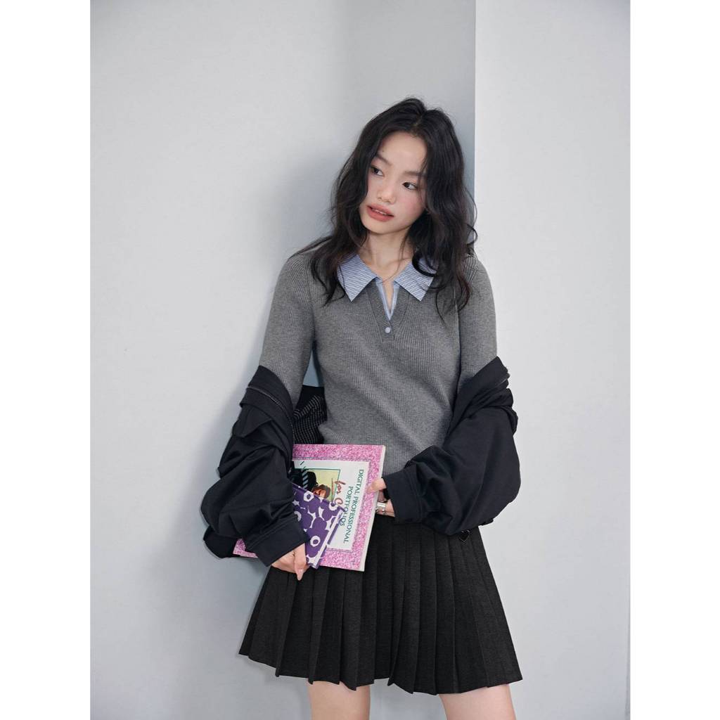 [Preorder] KUOSE : Layered Look Long-Sleeve Top