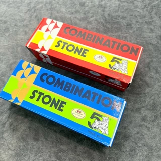 หินลับมีด ตรา 5 เสือ ขนาด 8x2x1, 8x3x1, 8x3x2นิ้ว, สีแดง, สีฟ้าทอง, สีฟ้าขาว, สีดำ ที่ลับมีด หินฝนมีด