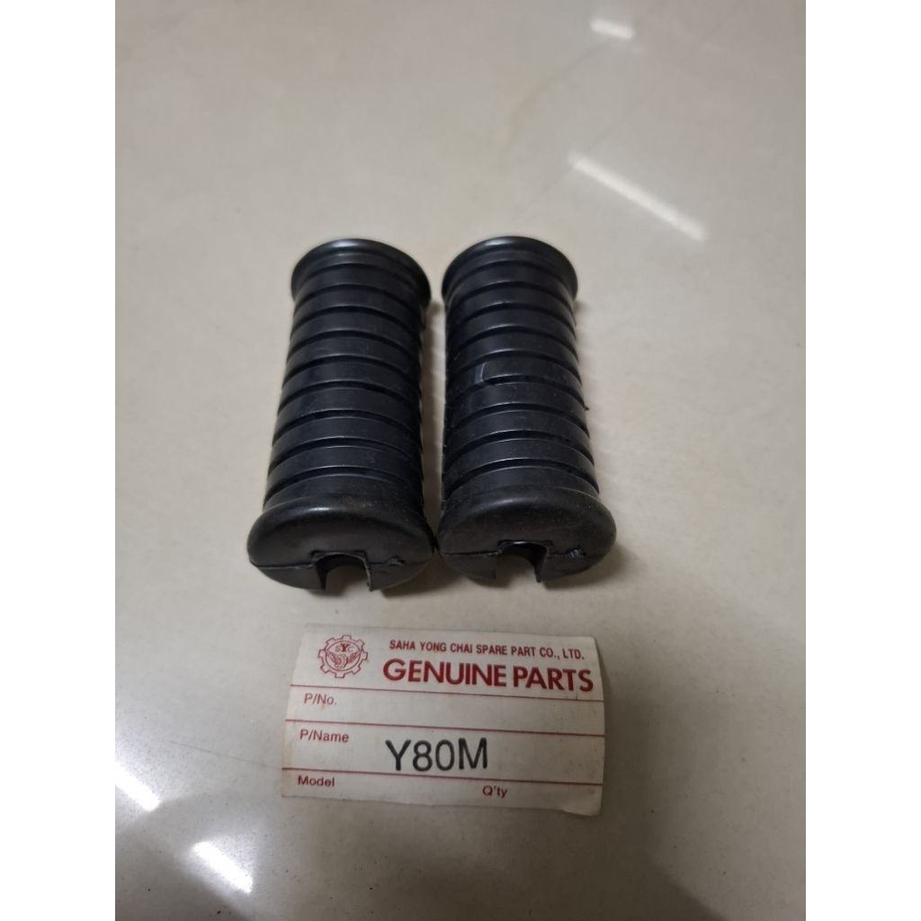 ยางพักเท้าหน้า Yamaha V50-V70-V75-Y80-V90-U5-U7-MF3-YL2-YG5-YG1 ของใหม่งานเก่าเก็บสวยๆยางนิ่มๆพร้อมใ