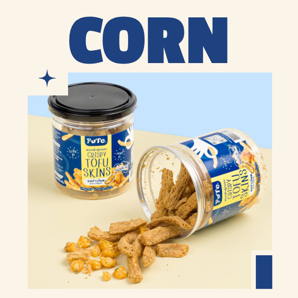 (กดติดตามร้านรับคูปองส่วนลด)  FUTO ฟูโตะ ฟองเต้าหู้กรอบพรีเมียม ขนมเพื่อสุขภาพ รสข้าวโพด CORN