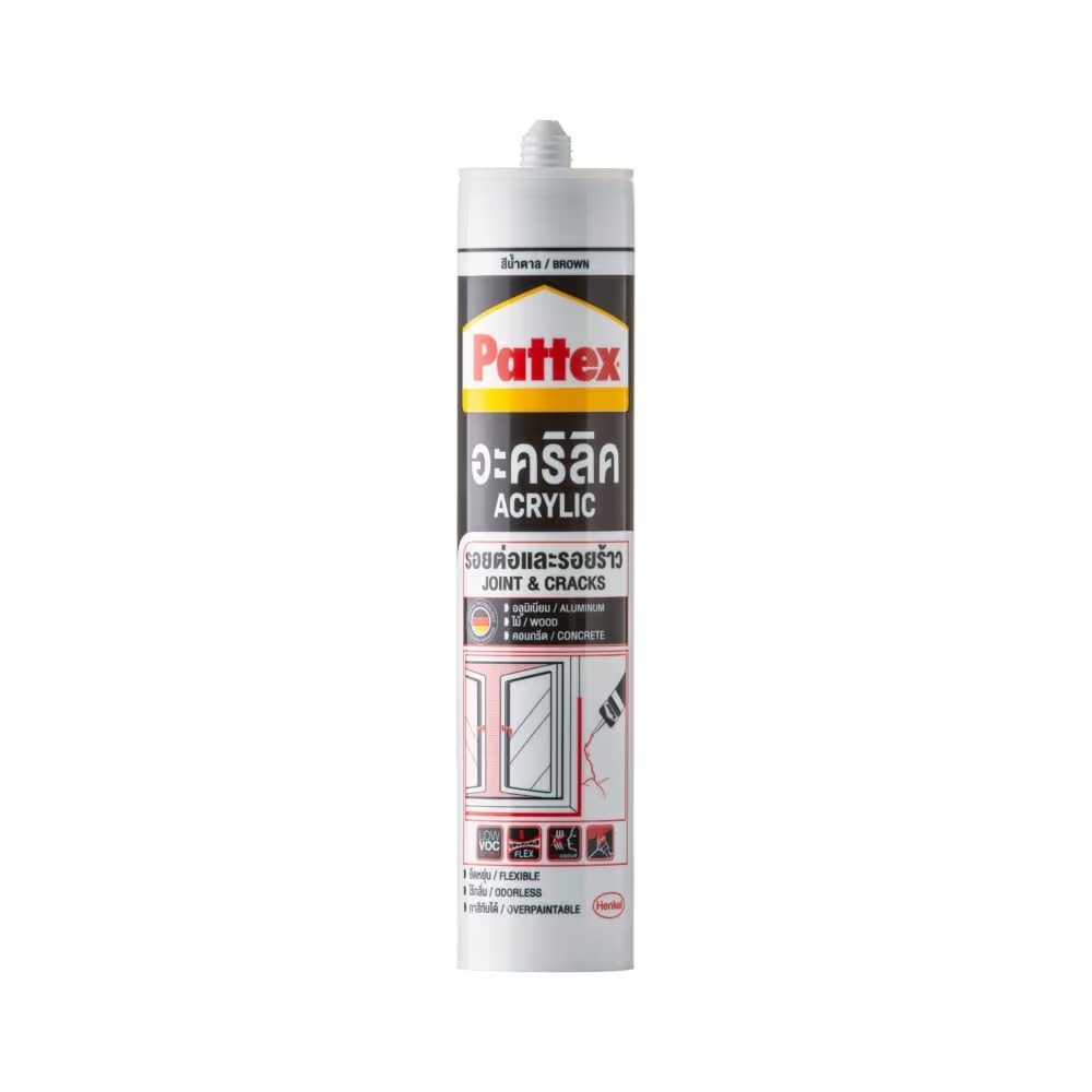 อะคริลิคยาแนว Pattex 280 ml สีน้ำตาล