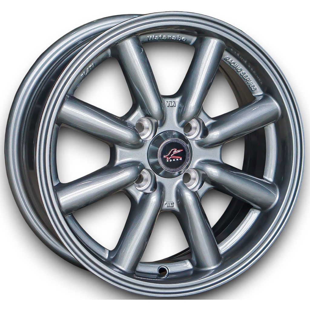 ล้อแม็กซ์ Kspeed Watanabe สีกันเงา 6x14นิ้ว 4รู100 ET30 [21149]