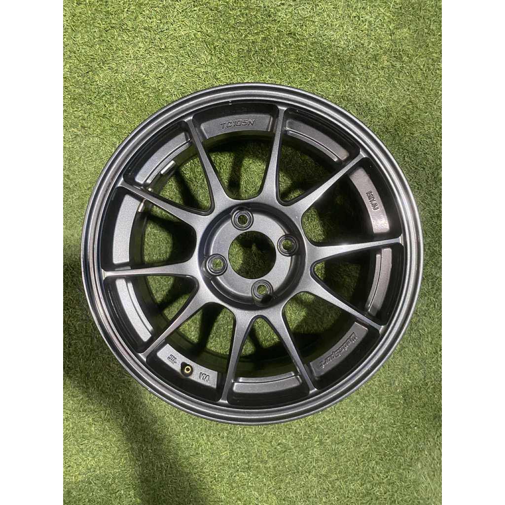 ล้อแม็กซ์มือ2ขอบ15 Tc105N 15/7 et 35 ชุด 6900  4/100 สีสวยพร้อมใส่ถ่วงรับเทริน☎️0873779057