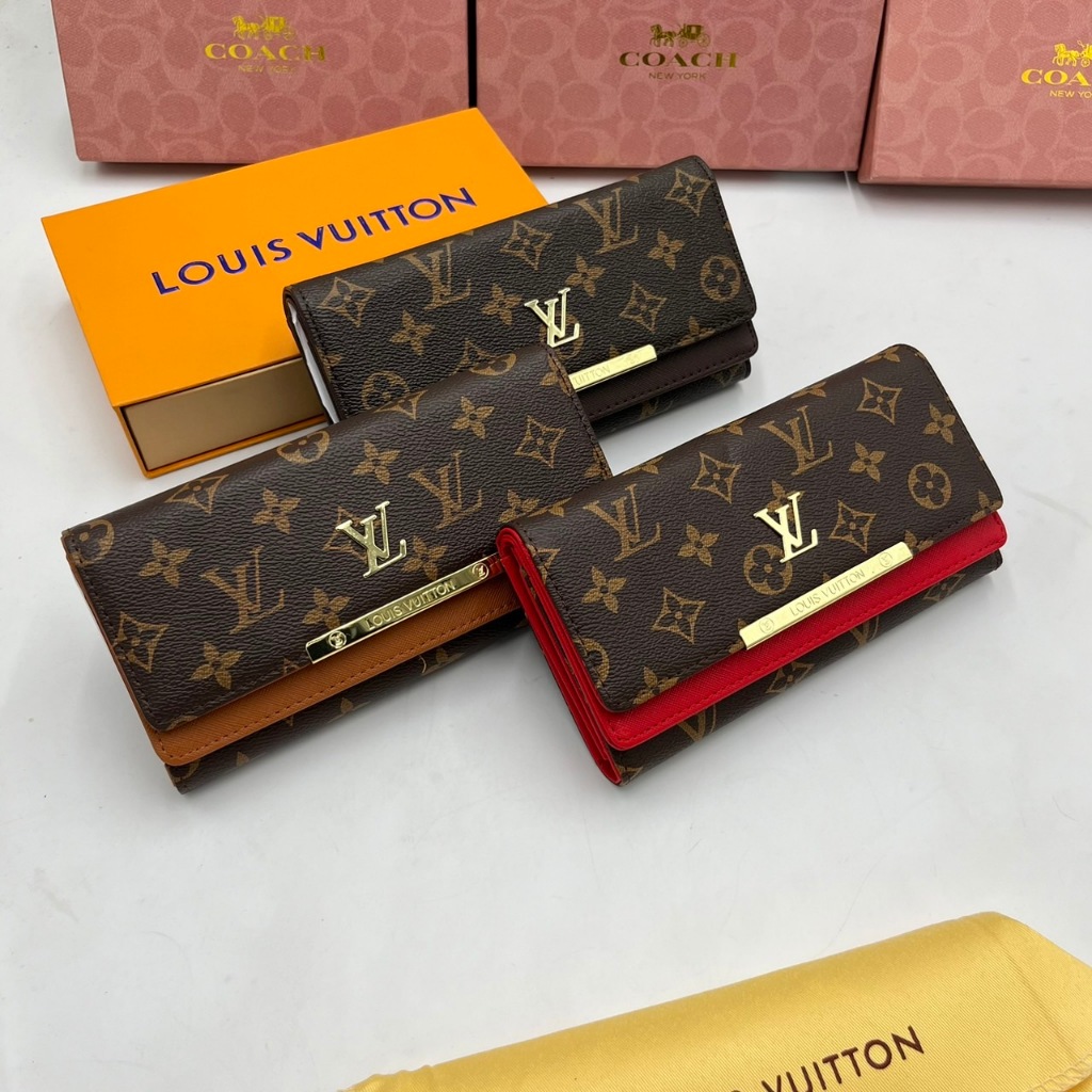 กระเป๋าสตางค์ ผู้หญิง ใบยาว แบบพับ 7.5 นิ้ว พร้อมส่ง