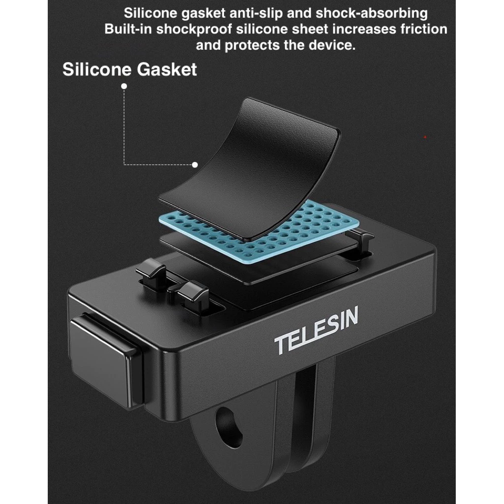 TELESIN for Insta360 X5 X4Air  ACE PRO2 ACE PRO  ACE Magnetic Quick Release Base  ขายึดกล้องแบบแม่เหล็ก(Magnet) thumbnail 9