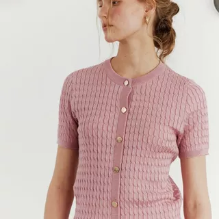 MAVE เสื้อรุ่น 10am knit top สี Navy,Pink,Blue,Mocha,Ash