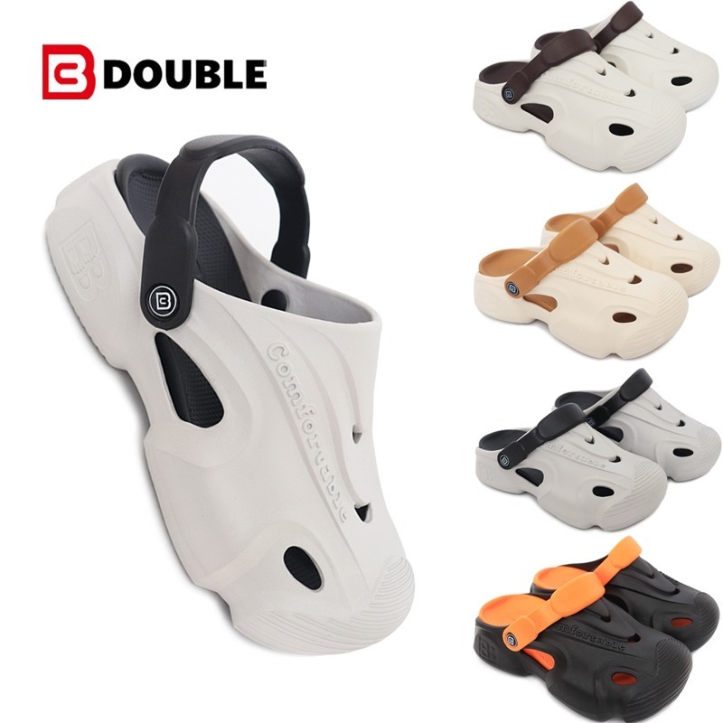 ⚡BB DOUBLE (รุ่นใหม่) รองเท้าแตะผู้ชาย 2025 พื้นสูง สวมใส่สบาย ระบายอากาศได้ดี TF106