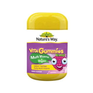 Nature's Way Kids Vita Gummies Multivitamin+Vegies เนเจอร์สเวย์ วิตามินรวม สำหรับเด็ก 60 เม็ด 17789