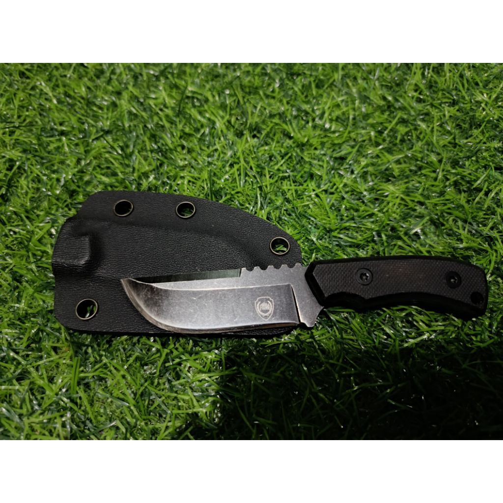 มีดFBI เหล็กsk5 มีดห้อยคอ ใบยาว6.5ซม. กว้าง2ซม. หนา3มิล #ถ่ายจากสินค้าจริง