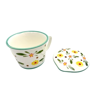 Color Kit ชามมีหู+ฝา PORCELAIN 7" เซรามิก
