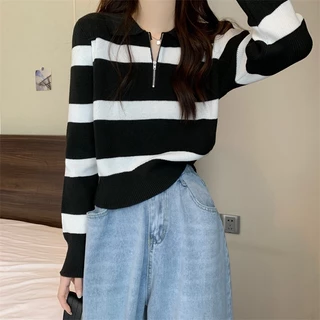 พร้อมส่งในไทย** เสื้อกันหนาวไหมพรมผ้าหนา มีซิปรูดด้านหน้า เสื้อแขนยาวใส่กันหนาว Y267