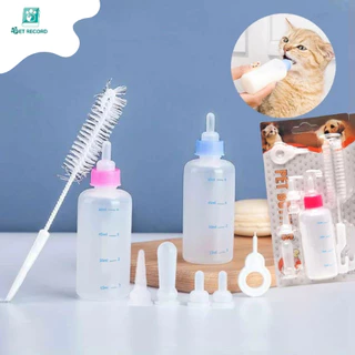 Pet Record ขวดนมสำหรับป้อนลูกสุนัข แมว ขวดนมสำหรับสัตว์ จุ๊กนมนุ่ม ใช้ป้อนลูกสุนัขแรกเกิดและ ลูกแมว